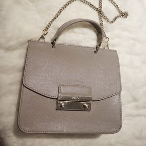Furla Mini Julia Leather Top-handle Bag_Light Grey